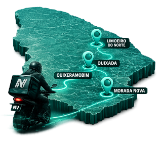 Mapa do Ceará com unidades Newton's